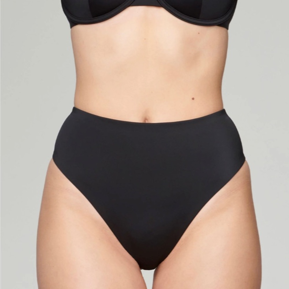 CUUP - The Highwaist Swim Bottom - Black - Size 2 / Small